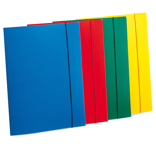 Cartellina con elastico - PPL - 3 lembi - 23,5 x 34,5 cm - azzurro - Fellowes